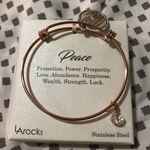 Peace charm bracelet